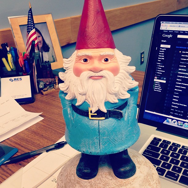Came back to the office to find this little guy camping out on my desk.....
