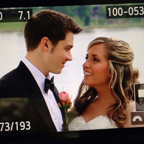 Love my job!!! #backofcamera #weddingsrock